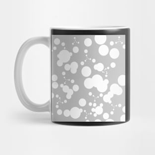 White Spot Pattern on Grey Mug